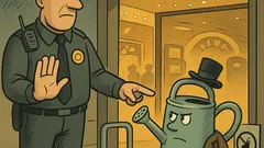 Witz: Halt! Die Gießkanne dürfen Sie nicht…