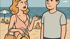 Witz: Schatz, was soll ich ans Meer?