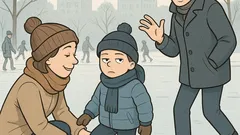 Witz: Mama zieht ihm alles an