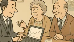 Witz: Ein Rentnerpaar fragt nach Zinsen